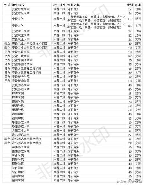 电子商务专业教育部排名
